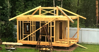 Сарай из бруса 100х100 в чайковском - строительство под ключ | Строй-Чкв от 40780 руб.